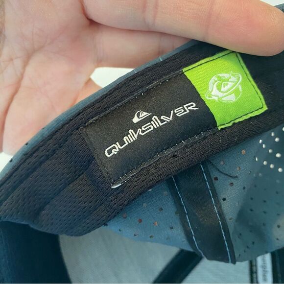Quiksilver Net Tech Hat Bering Sea recycled fabric slate blue gray EUC os - Picture 8 of 8
